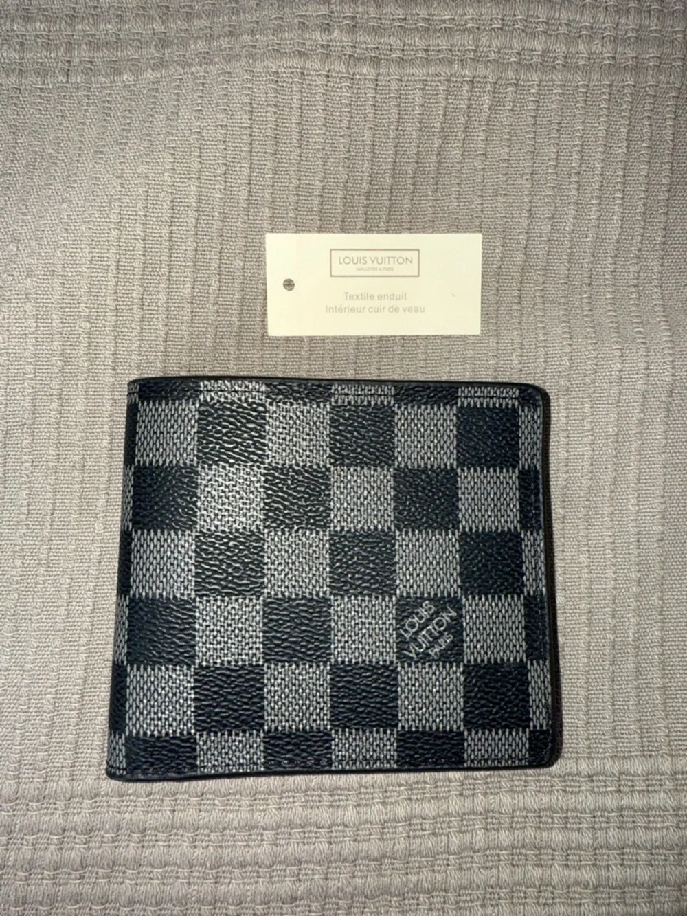 Louis Vuitton Damier Graphite Canvas Wallet - Black & Grey Checker